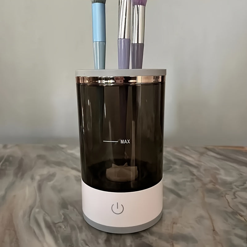 Support de brosse et de sèche-linge de maquillage automatique 3-en-1 avec désinfectant UV, - Support de séchage de brosse rotatif (basse tension)