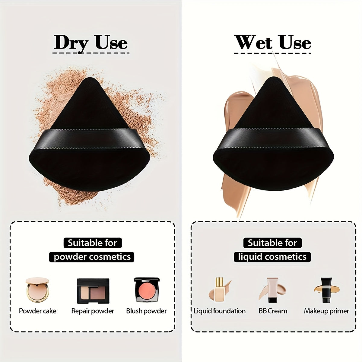 26pcs/47pcs de kit de maquillage complet noir tendance, sac de maquillage portable de grande capacité, pour répondre à tous vos besoins de beauté, cheveux en fibre douce pour beige clair sensible