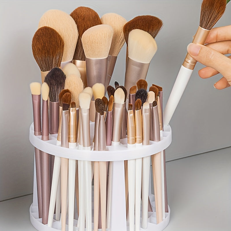 1pc Support de rangement pour pinceaux de maquillage, porte-crayon multi-trous, 49 grilles, grande capacité