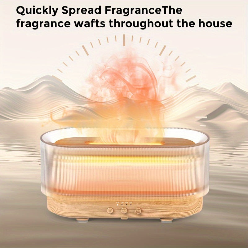 SEJOY 300ml Humidifier for Office Home Flame Aromatherapy Humidifier Ultrasonic Technology Essential Oil Aromatherapy Diffuser