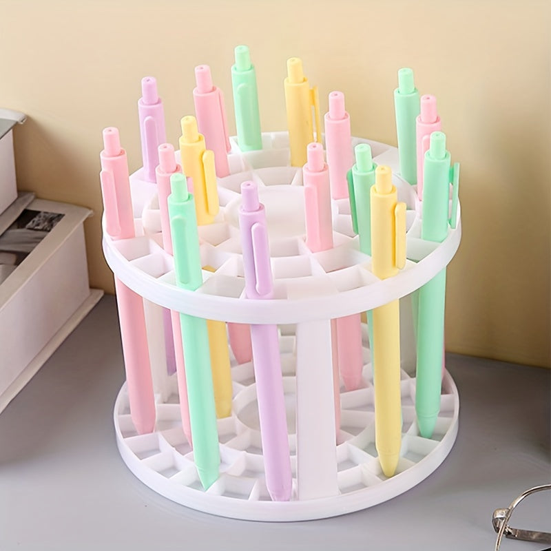 1pc Support de rangement pour pinceaux de maquillage, porte-crayon multi-trous, 49 grilles, grande capacité