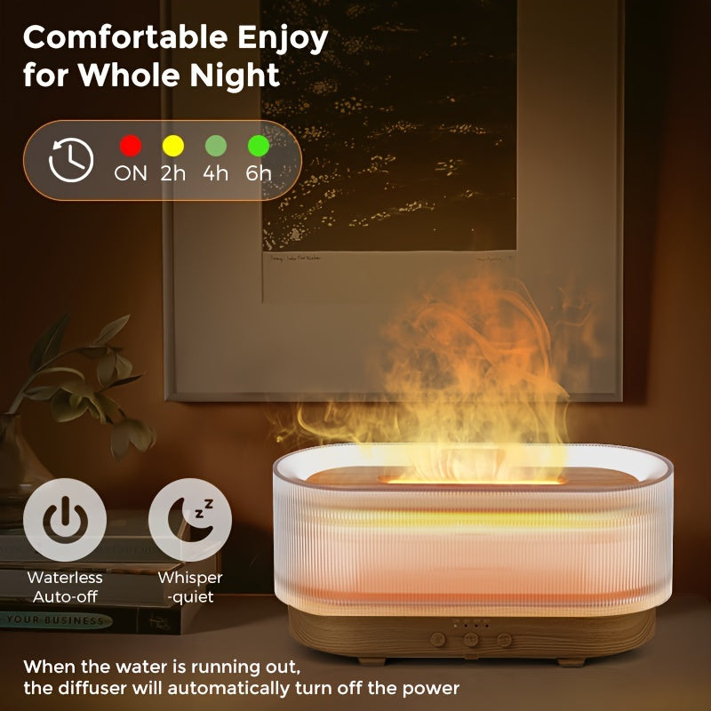 SEJOY 300ml Humidifier for Office Home Flame Aromatherapy Humidifier Ultrasonic Technology Essential Oil Aromatherapy Diffuser