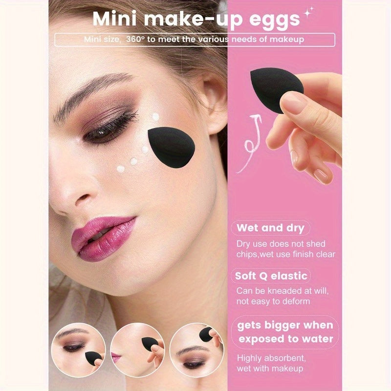 26pcs/47pcs de kit de maquillage complet noir tendance, sac de maquillage portable de grande capacité, pour répondre à tous vos besoins de beauté, cheveux en fibre douce pour beige clair sensible