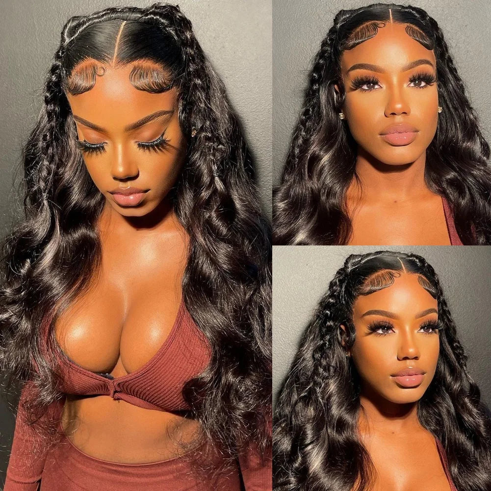 30 32 pouces Body Wave Perruques de cheveux humains 13x6 Hd Lace Front Wig cheveux humains 13x4 360 Lace Frontal Wigs 4x4 Lace Closure Perruque pour femmes