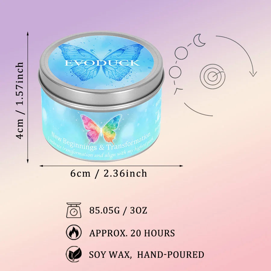 Scented Candles 3oz Law of Attraction New Beginnings Manifestation Energy Boosting Christmas Home Decoration Candle Holders Gift