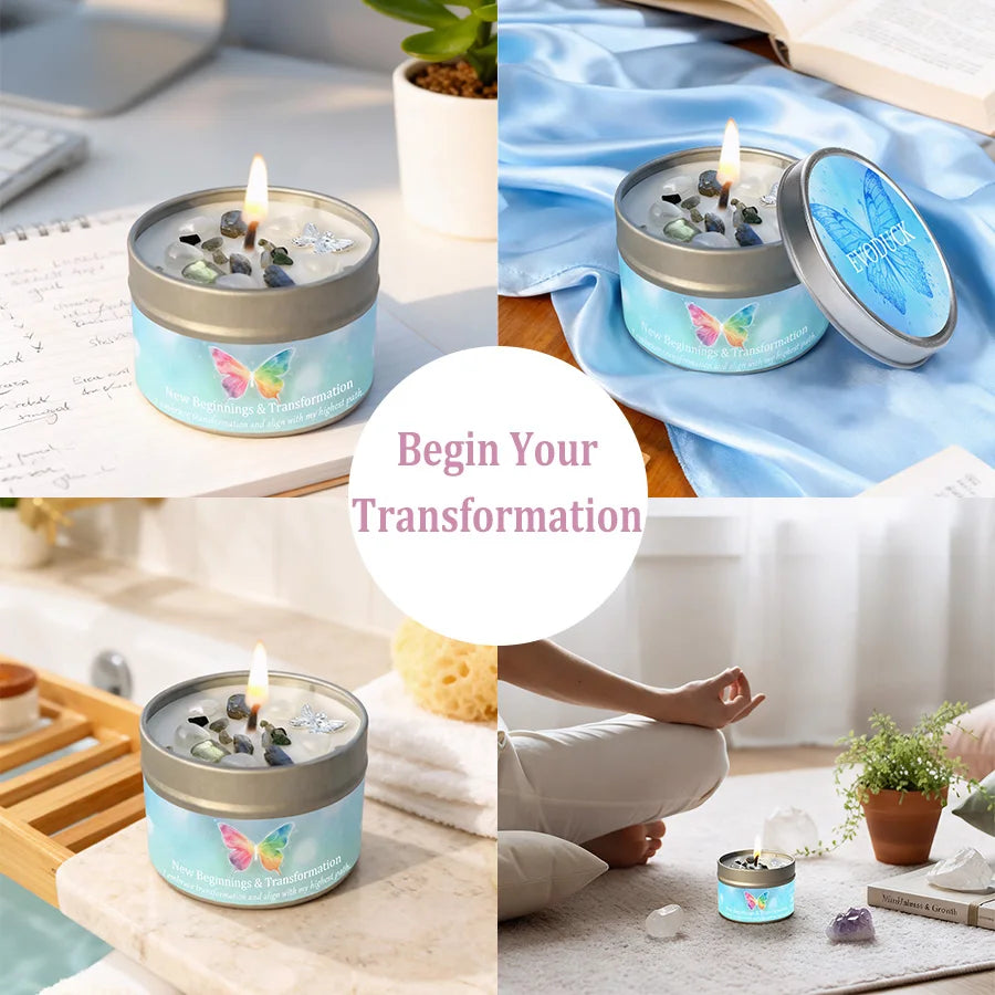 Scented Candles 3oz Law of Attraction New Beginnings Manifestation Energy Boosting Christmas Home Decoration Candle Holders Gift