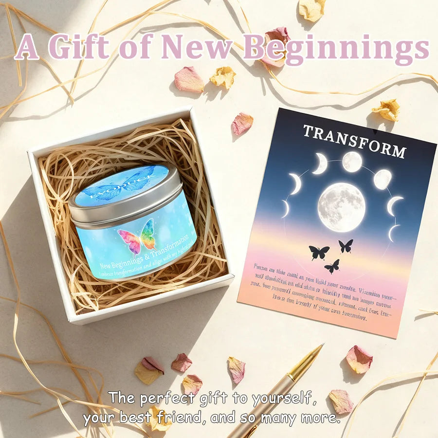 Scented Candles 3oz Law of Attraction New Beginnings Manifestation Energy Boosting Christmas Home Decoration Candle Holders Gift