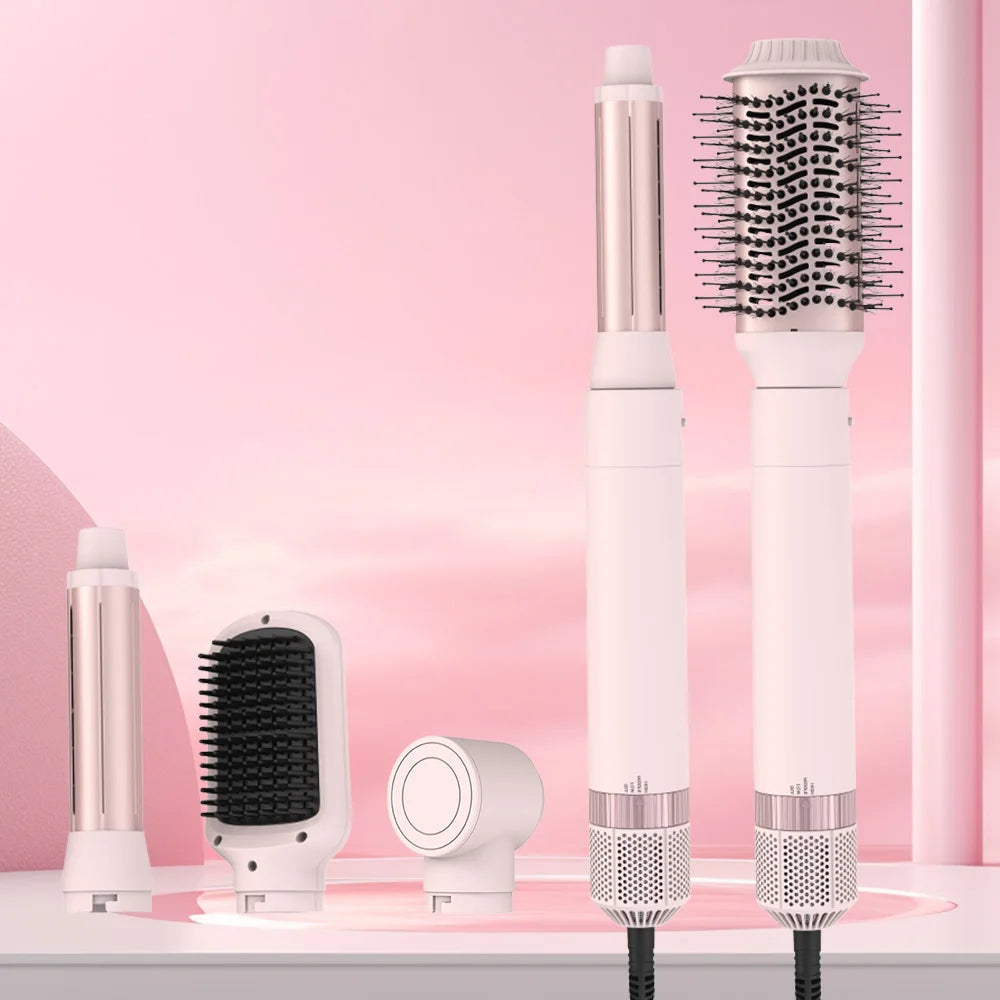 Professional Lightweight 5-in-1 Hair Dryer Styler Electric Hot Cold Air Multifunctional Design for All Hair Types Travel