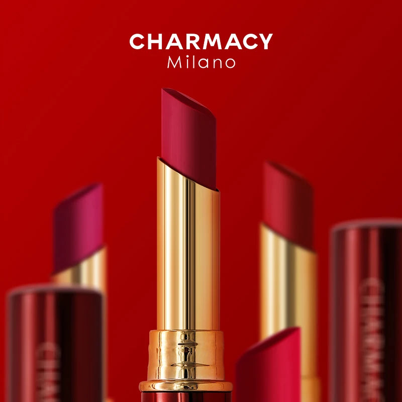 Rouge à lèvres mat imperméable Rouge à lèvres en velours violet Longue durée Rouge à lèvres antiadhésif Maquillage pour lèvres rouges cosmétiques