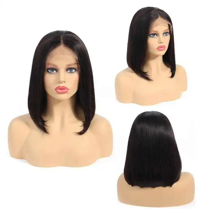 Short Bob Wigs Human Hair Lace Front HD Lace Frontal Wigs Raw Brazilian Virgin Human Hair Vendors Hair Wigs