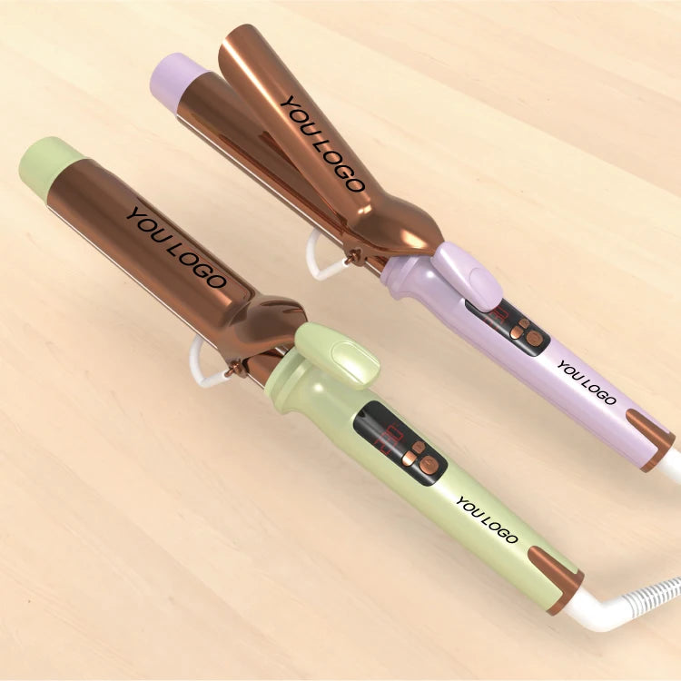 2025 Beauty Custom Negative Ion Ceramic 38mm Barrel Curling Hair Iron Curl Hair Roller Toolcurl Roller Tool for Curling Hair