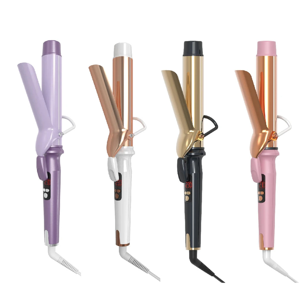 2025 Beauty Custom Negative Ion Ceramic 38mm Barrel Curling Hair Iron Curl Hair Roller Toolcurl Roller Tool for Curling Hair