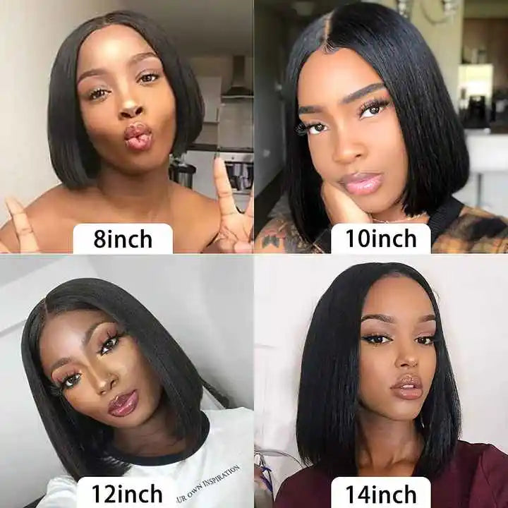 Short Bob Wigs Human Hair Lace Front HD Lace Frontal Wigs Raw Brazilian Virgin Human Hair Vendors Hair Wigs