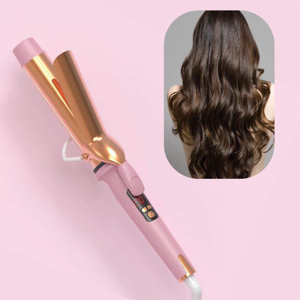 2025 Beauty Custom Negative Ion Ceramic 38mm Barrel Curling Hair Iron Curl Hair Roller Toolcurl Roller Tool for Curling Hair