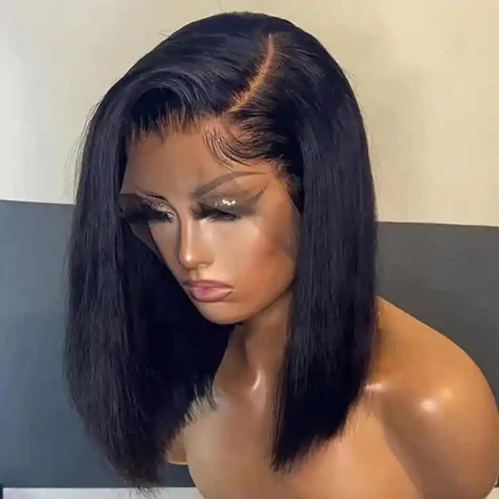 Short Bob Wigs Human Hair Lace Front HD Lace Frontal Wigs Raw Brazilian Virgin Human Hair Vendors Hair Wigs