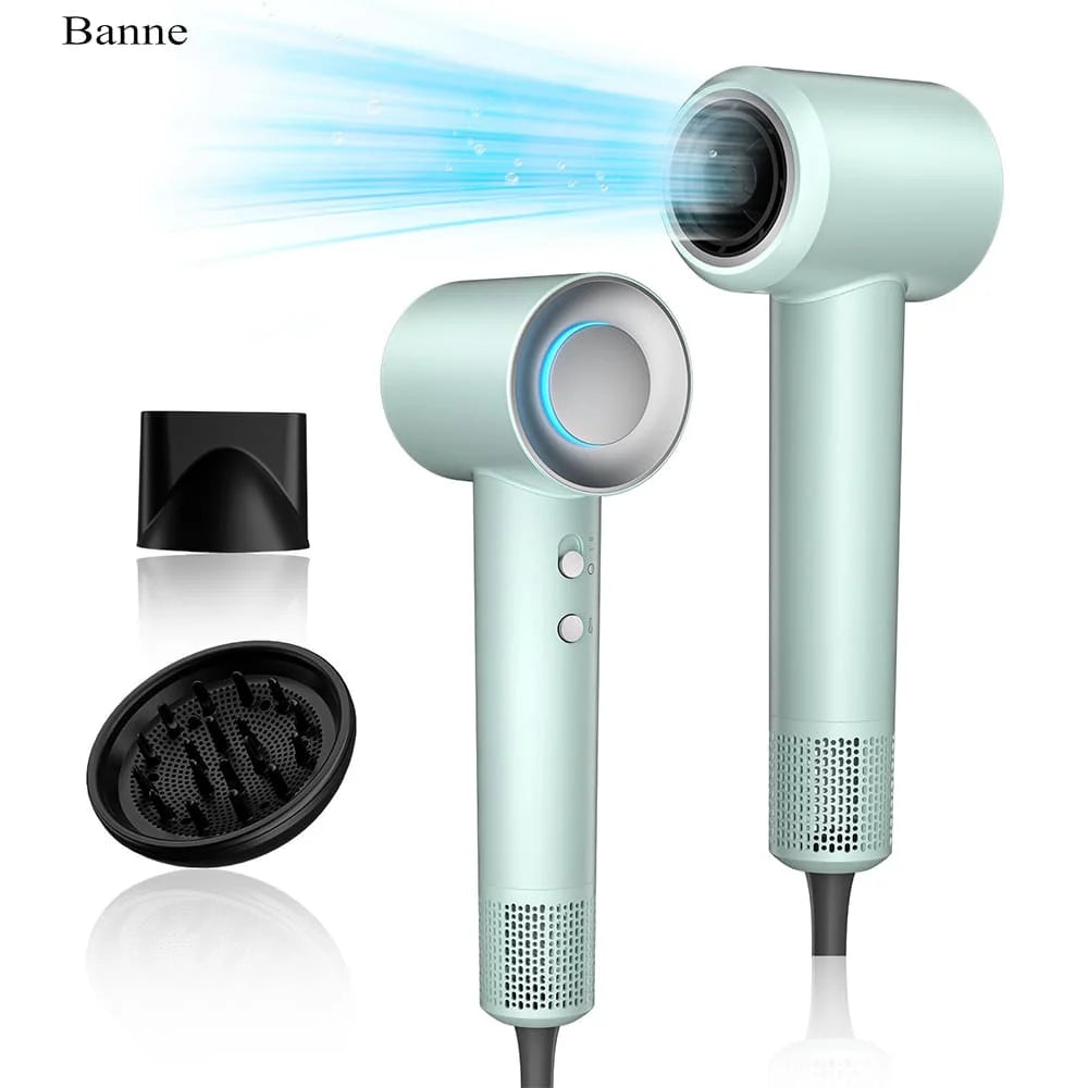 Sèche-cheveux ionique à grande vitesse de type T Banne Sèche-cheveux puissant Secador De Pelo Profesional Sèche-cheveux et ensemble de lisseur