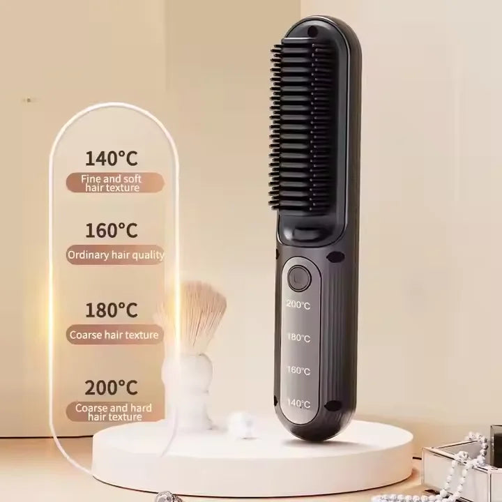 Outils à cheveux en céramique rechargeables par USB, fer à lisser sans fil à chauffage rapide