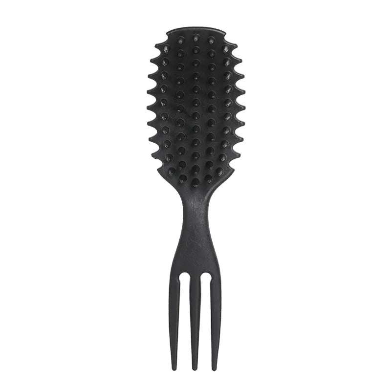 Curly Hair Brush Gentle Detangling Hairbrush Scalp Massage 3-in-1 Multifunction Curl Comb Defining Curly Hair Styling Tools