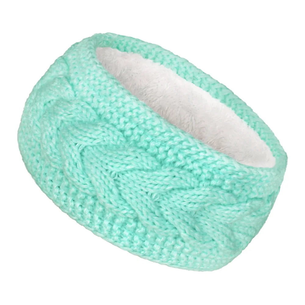 Couche intérieure tricotée d’hiver avec bandeau en velours coupe-vent et Keepwarm