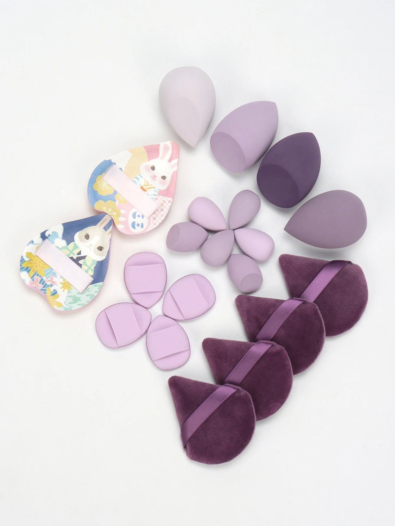 20 Pcs Pink Makeup Sponge and Makeup Puff Set Suitable for Face Cream and Powder Concealer Powder Makeup Machine