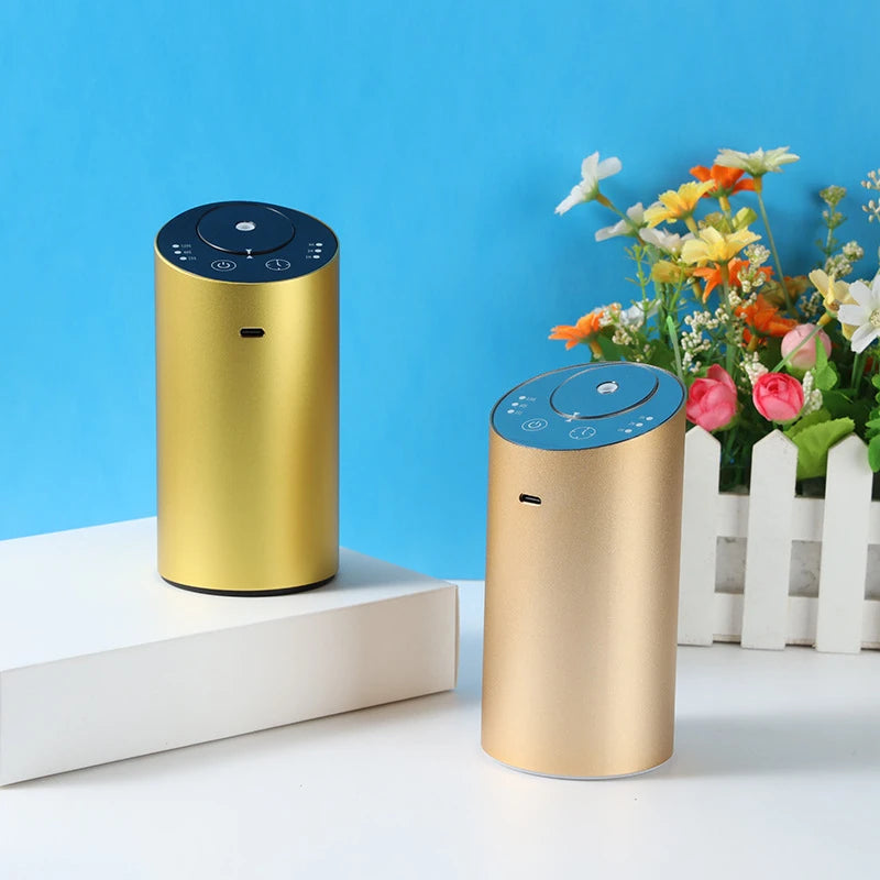 Russia Car Condensing Aroma Diffusers Pure Essential Oil Cool Fog Diffuser USB Power Cylindrical Oblique Section Simple Style