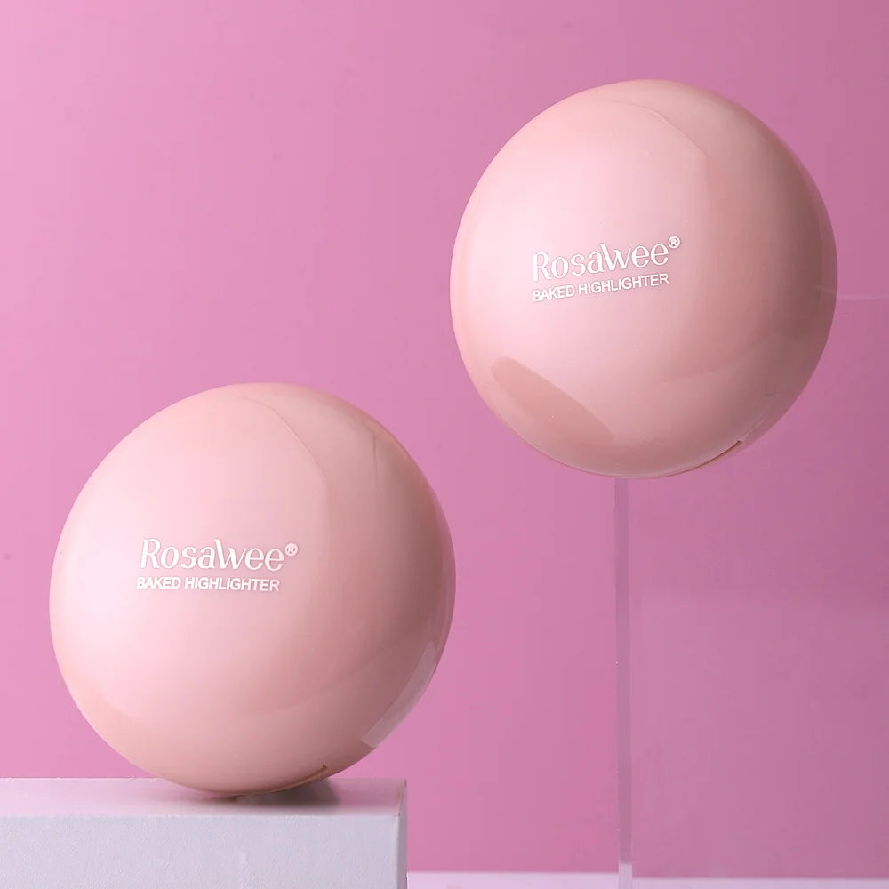 Long-lasting waterproof fine shimmer highlighter, natural glossy effect, brighten the contour and modify the face