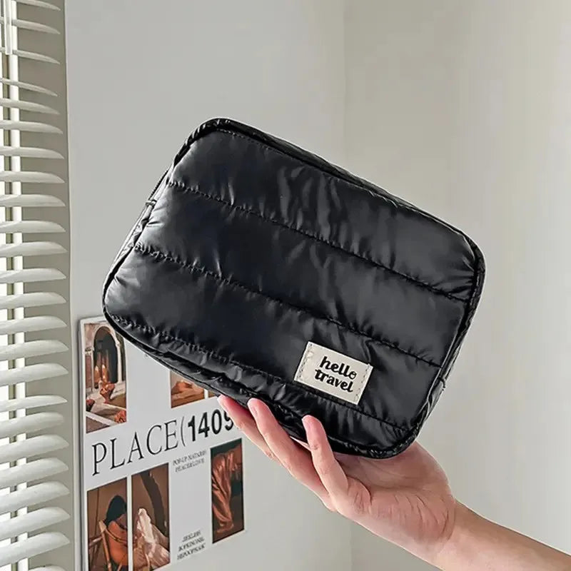 Large Capacity Travel Makeup Bag Fashion Portable Multifunctional Cosmetic Bag Waterproof Toiletry  Storage Organizer Bag