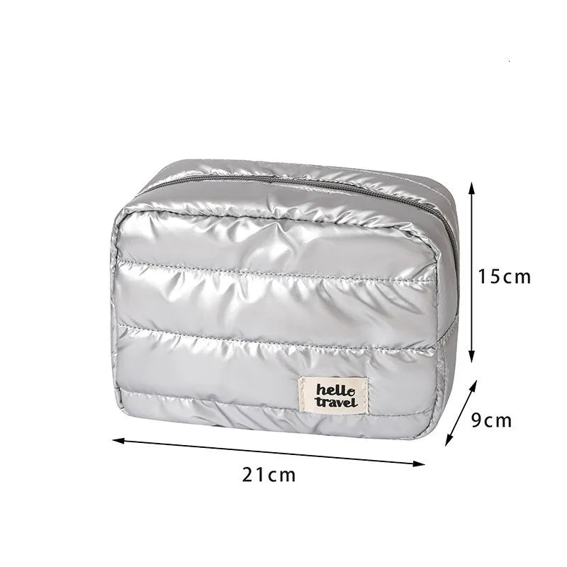 Large Capacity Travel Makeup Bag Fashion Portable Multifunctional Cosmetic Bag Waterproof Toiletry  Storage Organizer Bag