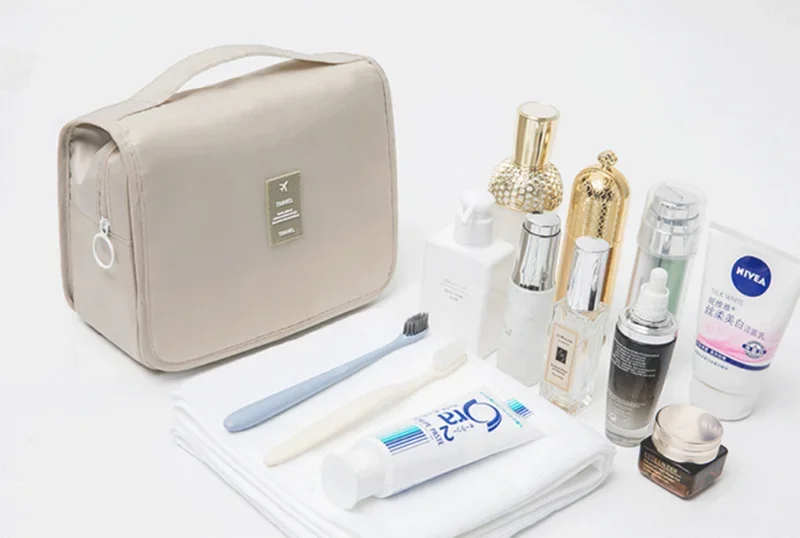 High Quality Travel Makeup Bag Waterproof Toiletries Organizer  Women Neceser Bathroom Hook Wash Pouch Hook Makeup Storage Bag