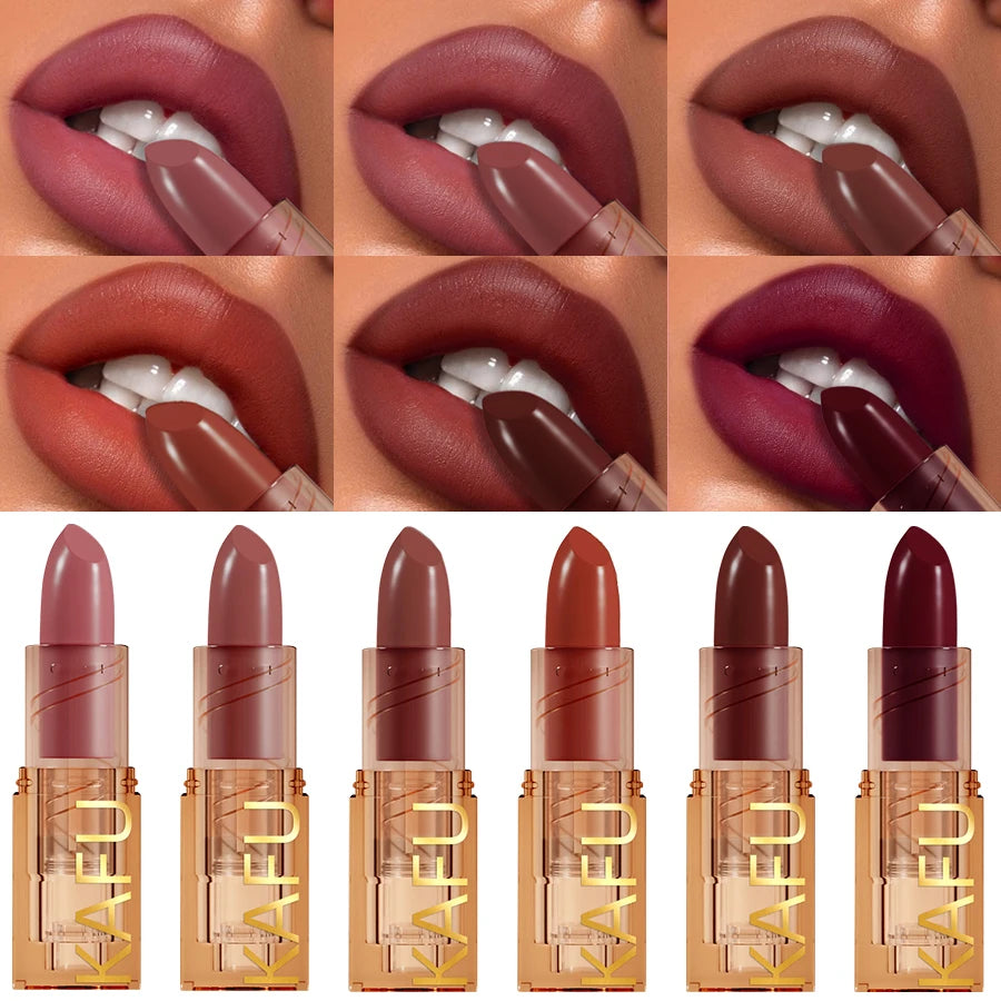 14-color Matte Lipstick  Red Lip Stick Waterproof Sexy Korean Makeup Lip Tint Brown Pink Lip Cosmetic Long Lasting Lip Gloss