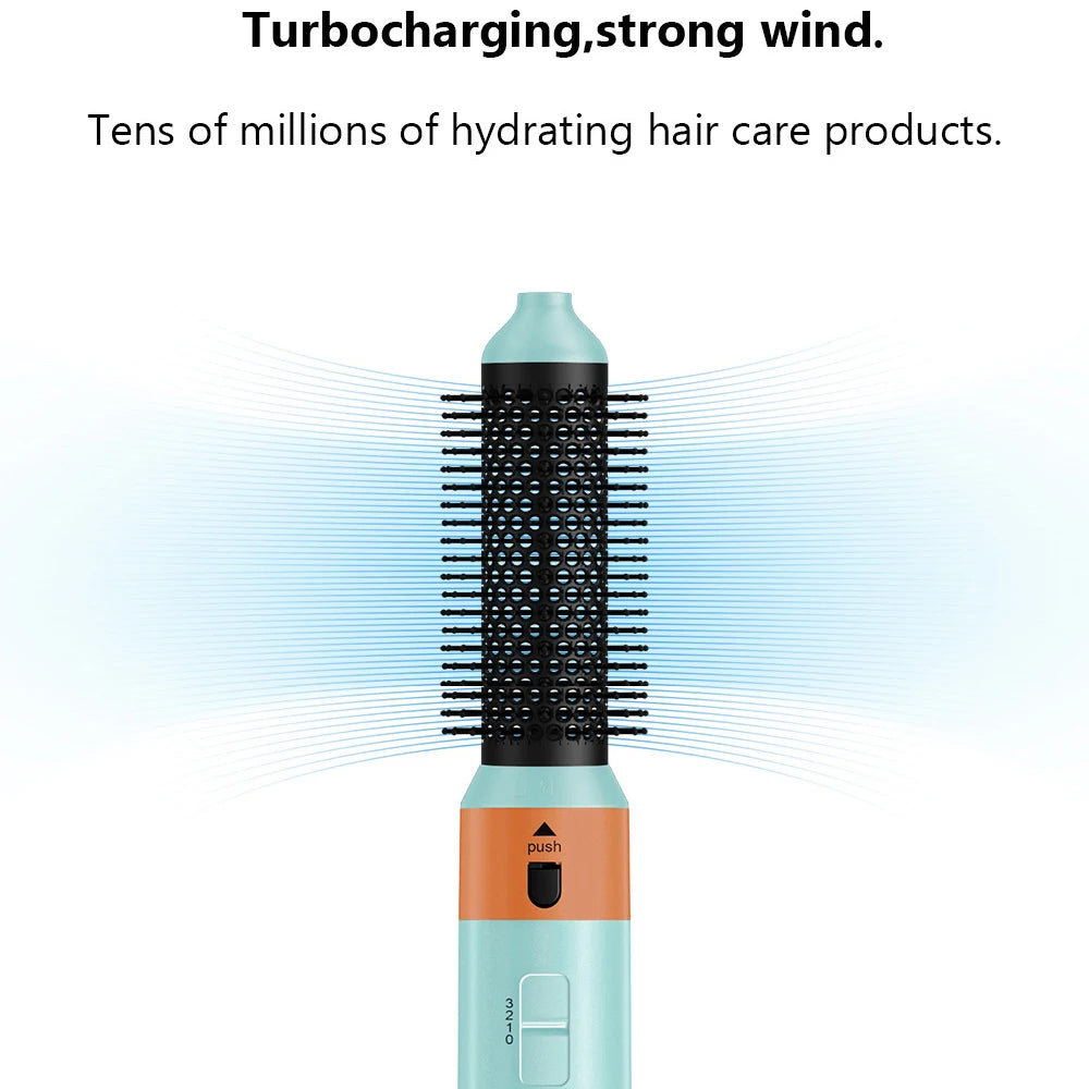 2025 Nouvelle mise à niveau 5 en 1 sèche-cheveux haute vitesse brosse à air chaud coiffure sèche-cheveux avec auto-airwrap bigoudis outils de coiffage