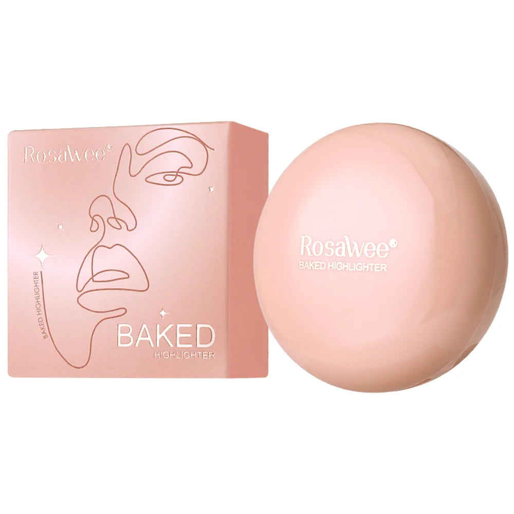 Long-lasting waterproof fine shimmer highlighter, natural glossy effect, brighten the contour and modify the face