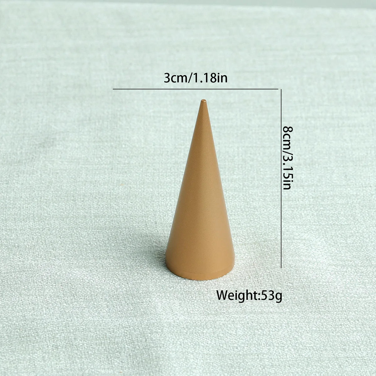 Beige Jewelry Display Props with Metal Base Earring Necklace Organizer Holder Jewelry Counter Earrings Rings Display Stand