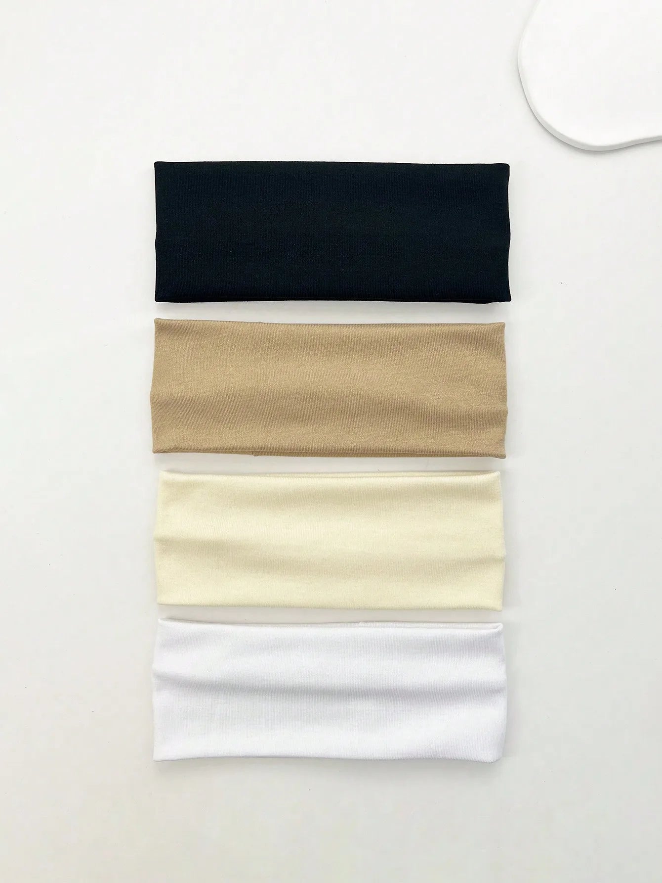 4Pcs/Set Fashion Knitted Hair Bands Women Solid Color Wide Elastic Headband Sport Yoga Hairband Soft Wash Face Makeup Headwrap