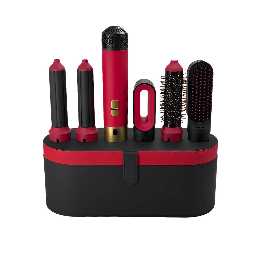 2025 Nouvelle mise à niveau 5 en 1 sèche-cheveux haute vitesse brosse à air chaud coiffure sèche-cheveux avec auto-airwrap bigoudis outils de coiffage