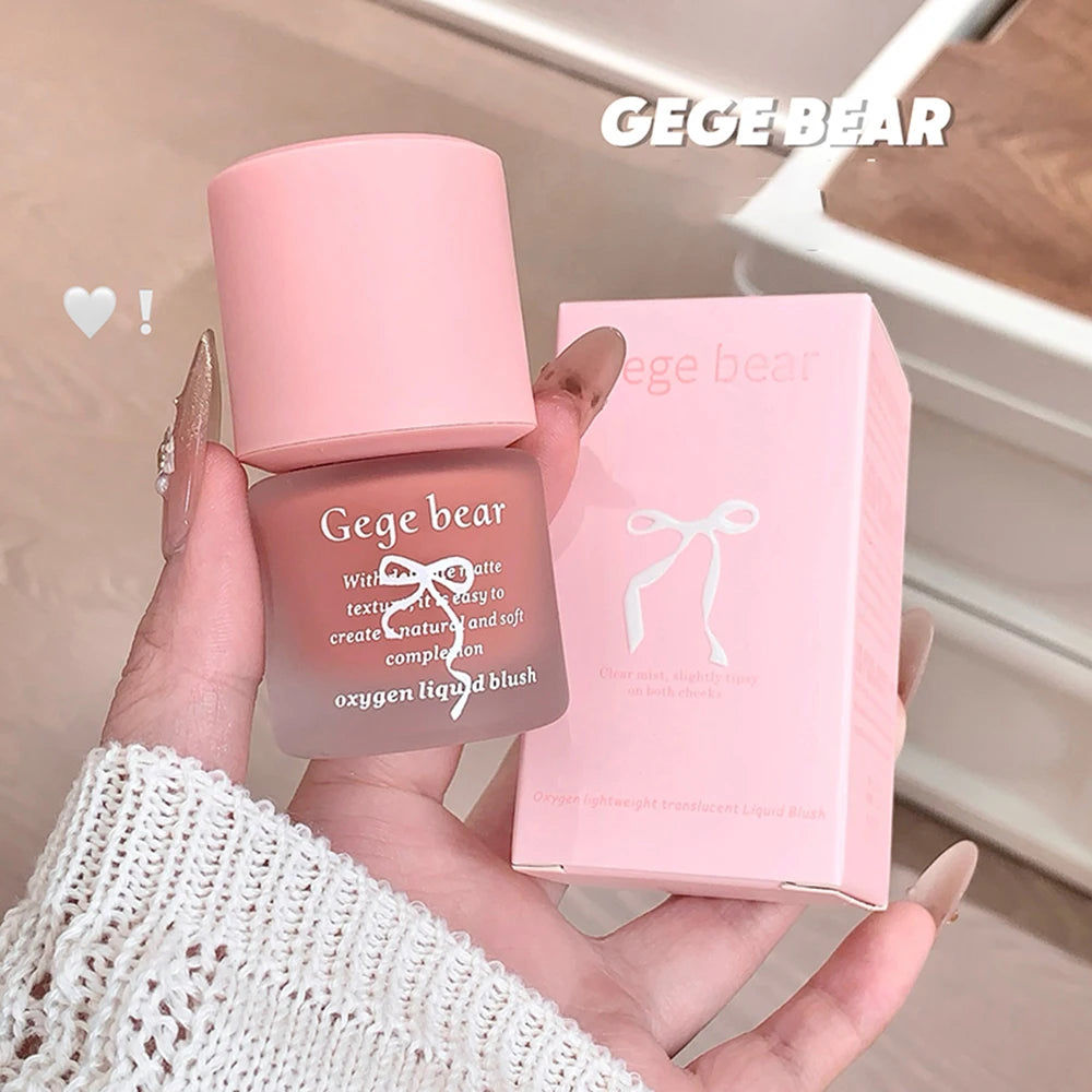 Gege Bear Light Blush Liquid Moisturizing Mirror Vitality Moisturizing Whitening Brightening Natural Rouge