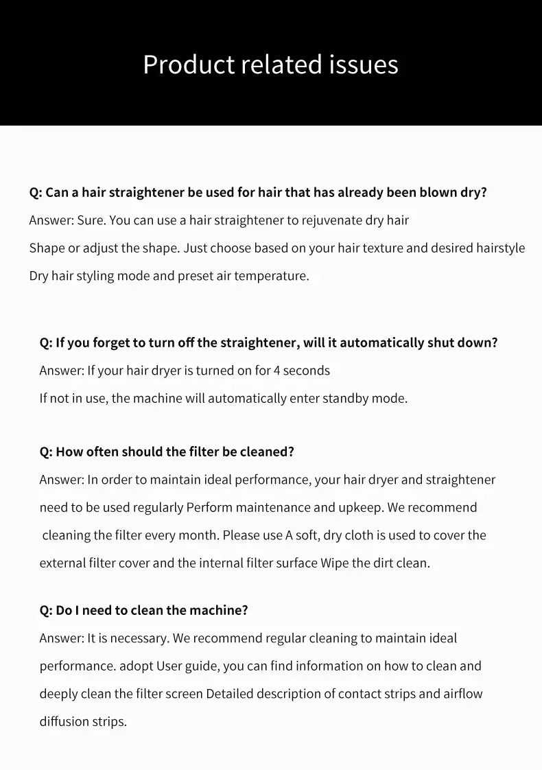 2 IN 1 Professional Hair Straightener & Hair Dryer Heat-Up Hair Flat Iron, Negative Ion Iron Long-Lasting Styling Tool