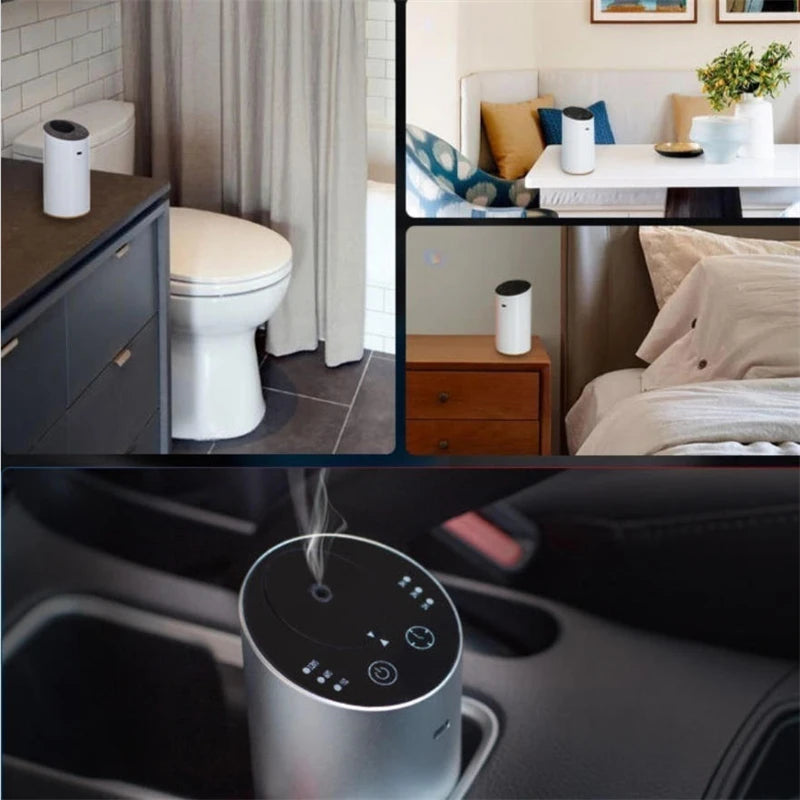 Russia Car Condensing Aroma Diffusers Pure Essential Oil Cool Fog Diffuser USB Power Cylindrical Oblique Section Simple Style