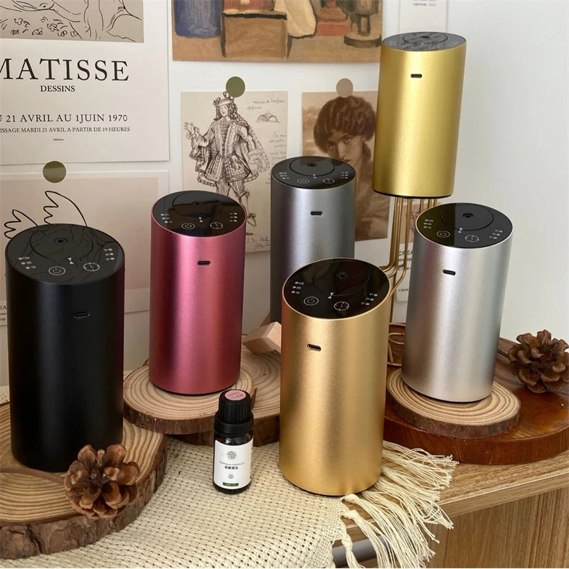 Russia Car Condensing Aroma Diffusers Pure Essential Oil Cool Fog Diffuser USB Power Cylindrical Oblique Section Simple Style