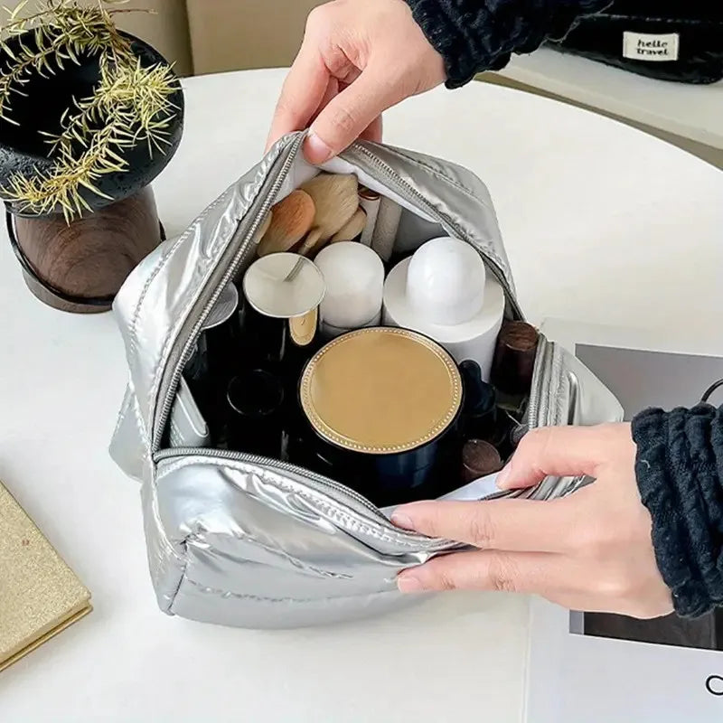 Large Capacity Travel Makeup Bag Fashion Portable Multifunctional Cosmetic Bag Waterproof Toiletry  Storage Organizer Bag