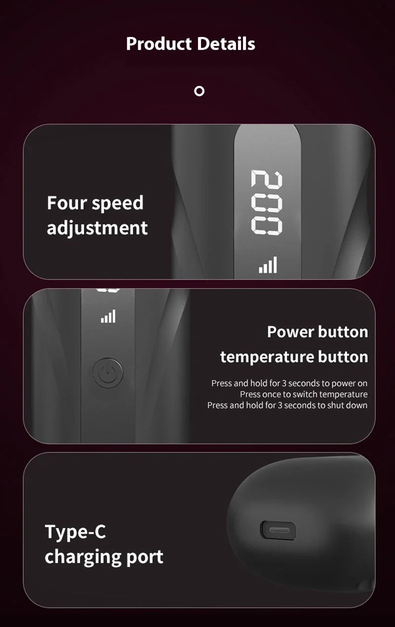 Peigne à cheveux à boucle droite sans fil chauffante Lisseur à cheveux à ions négatifs Brosses de soins capillaires électriques anti-échaudage rechargeables