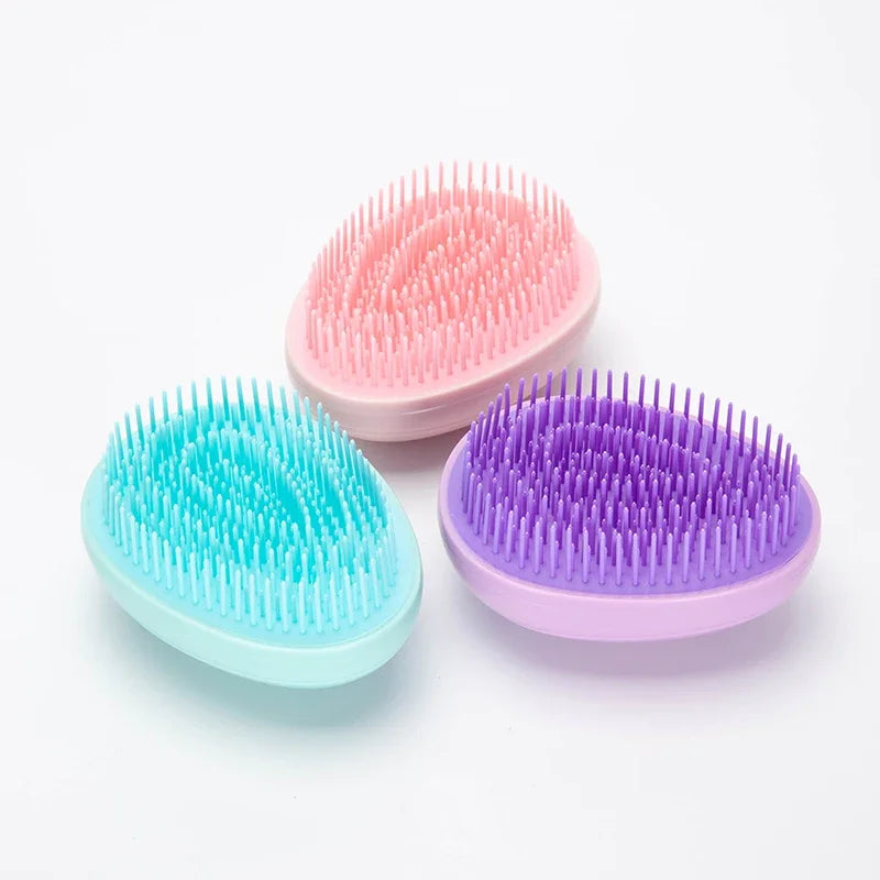 Mini brosse à cheveux démêlante Oeuf Brosses à cheveux en forme ronde Peignes à lisser les cheveux anti-nouage Massage antistatique Outils de soins capillaires