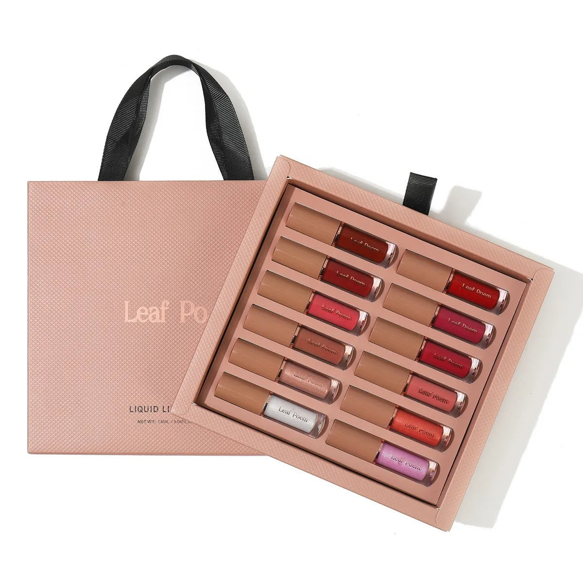 12 Non Stick Cup Liquid Lip Gloss Lipstick Set With Long - lasting Color Rendering, Easy to Apply Matte Lip Makeup Gift Box