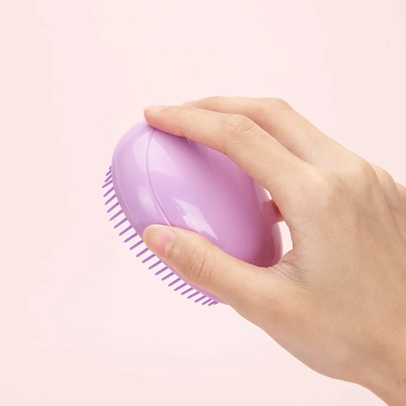 Mini brosse à cheveux démêlante Oeuf Brosses à cheveux en forme ronde Peignes à lisser les cheveux anti-nouage Massage antistatique Outils de soins capillaires