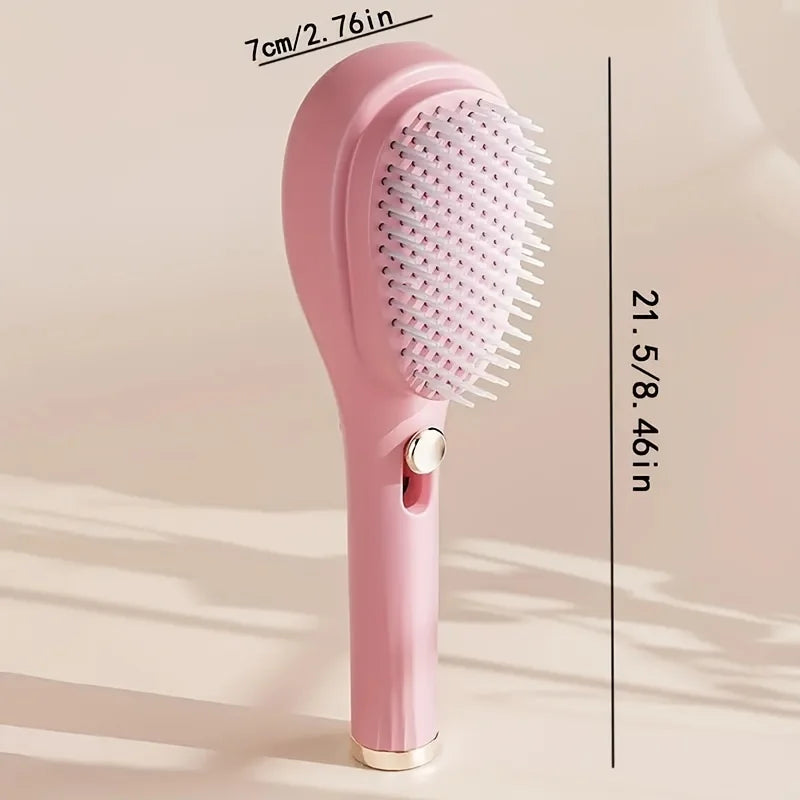 1pcs Magic Retractable Hair Comb-Anti-Static Scalp Massaging & Detangling Brush for All Hair Types Holiday Gift Box Beauty Tool