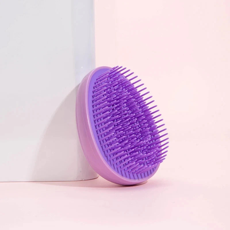 Mini brosse à cheveux démêlante Oeuf Brosses à cheveux en forme ronde Peignes à lisser les cheveux anti-nouage Massage antistatique Outils de soins capillaires