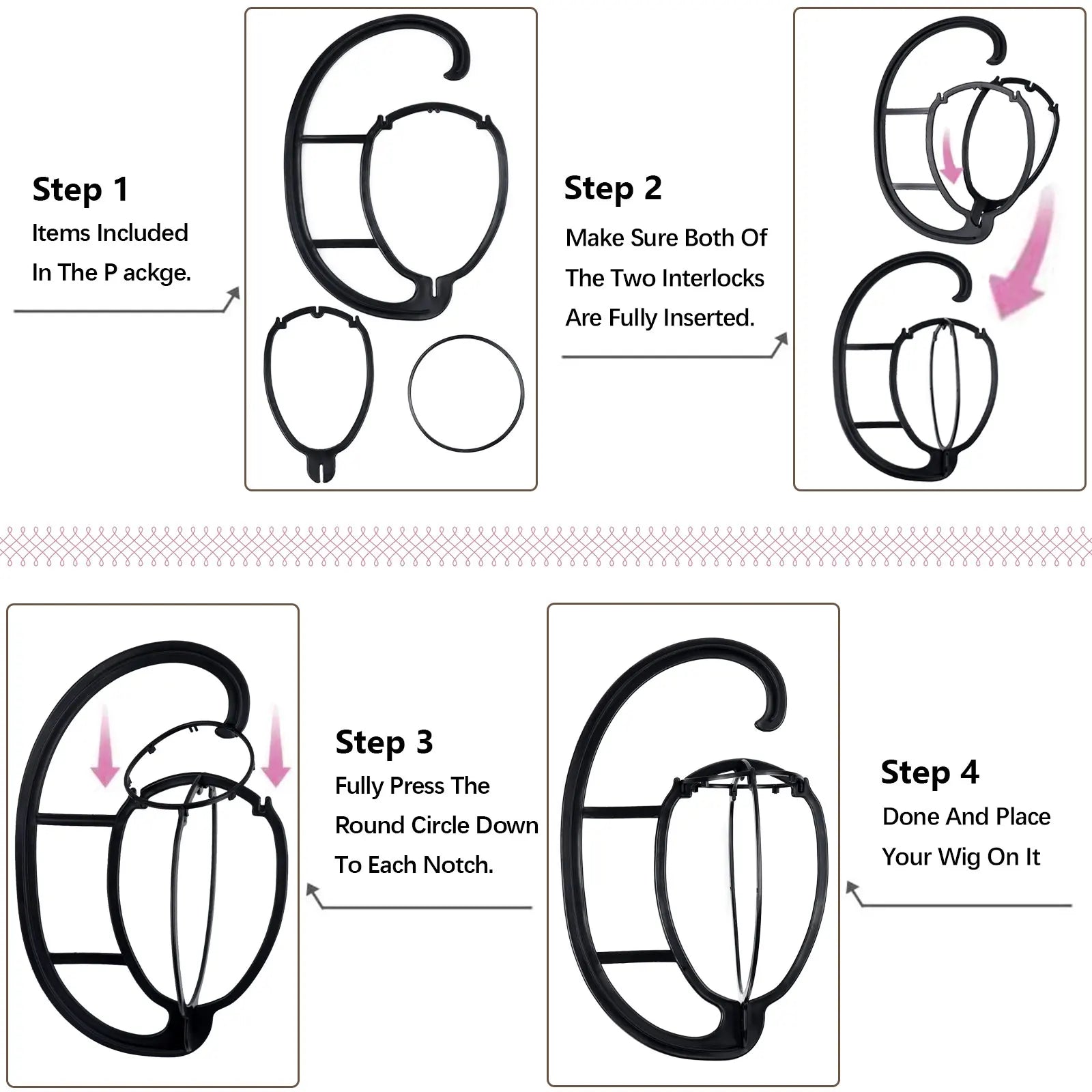 Wig Hanger Portable Hanging Wig Stand for Wigs and Hats Collapsible Wig Dryer Durable Wig Hanging stand Collapsible Wig