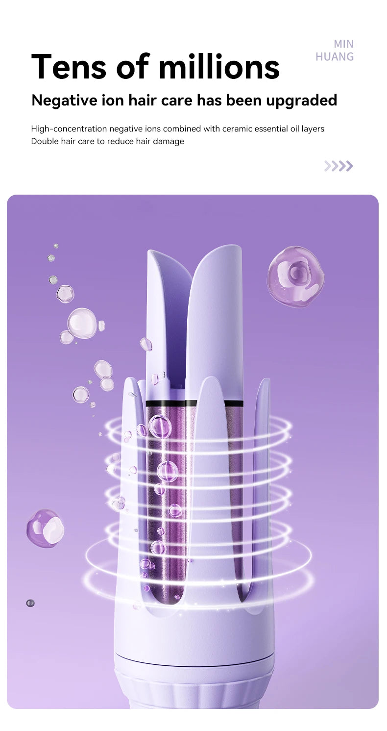 Fer à friser à friser 32mm Baguette à friser Pinces bouclées professionnelles Outil de coiffure de salon électrique en céramique Petit fer à sertir