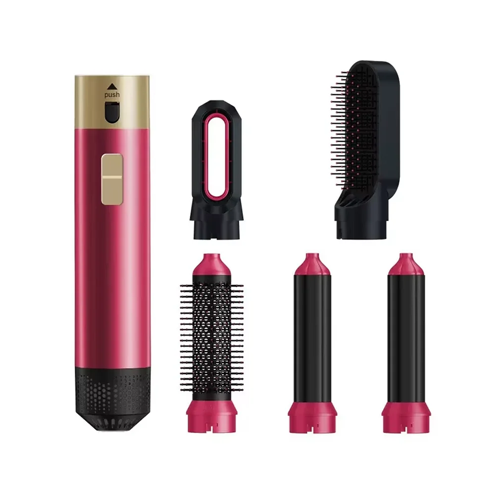 2025 Nouvelle mise à niveau 5 en 1 sèche-cheveux haute vitesse brosse à air chaud coiffure sèche-cheveux avec auto-airwrap bigoudis outils de coiffage