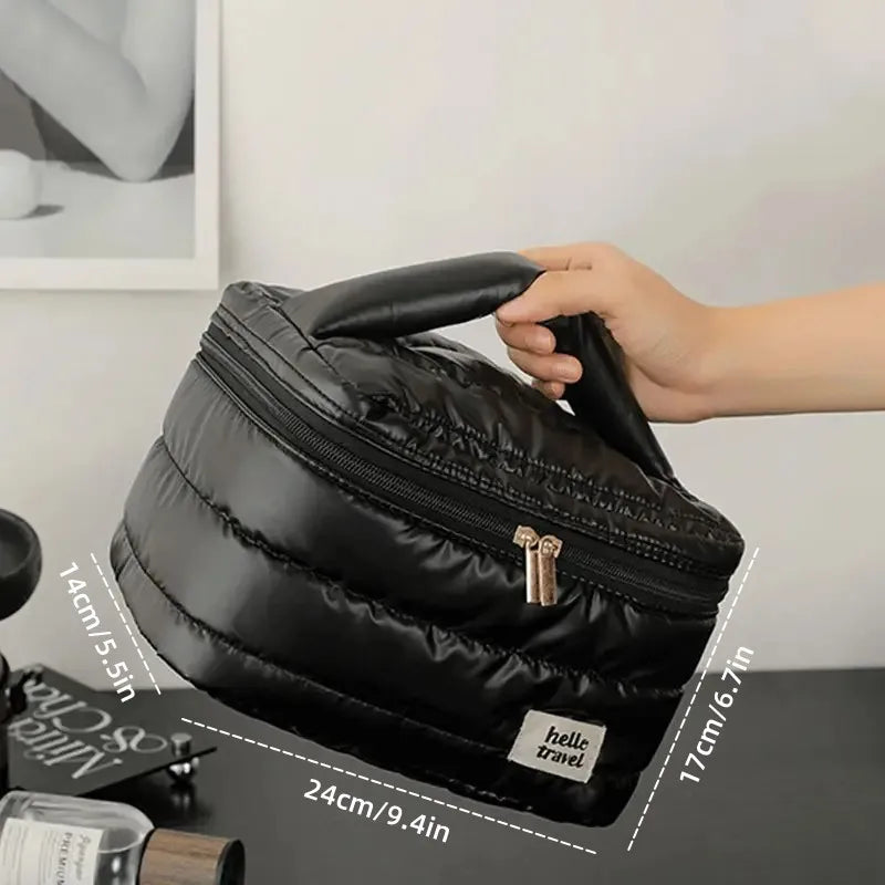 Large Capacity Travel Makeup Bag Fashion Portable Multifunctional Cosmetic Bag Waterproof Toiletry  Storage Organizer Bag